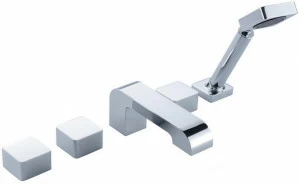 JUSTIME Комплект для ванны из хромированной латуни с 5 отверстиями и ручным душем Dragon