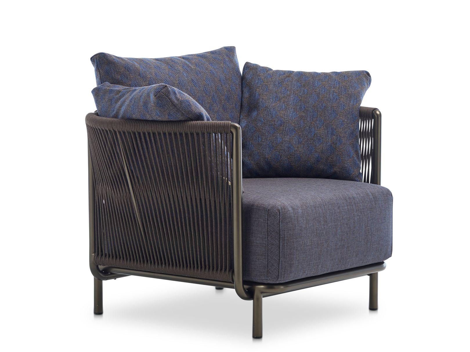 Плетеное кресло с полиэфирной веревкой Roberti Queen ARCH-00060886 - Вид №1