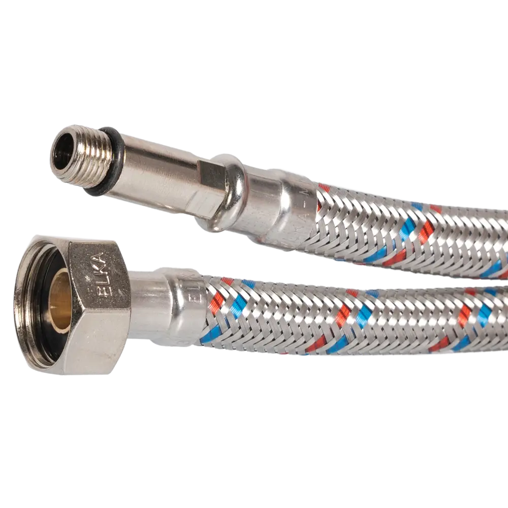 Гибкая подводка для смесителя Elka 1/2" 60 см наружная-внутренняя резьба STLM-2068037 - Вид №1