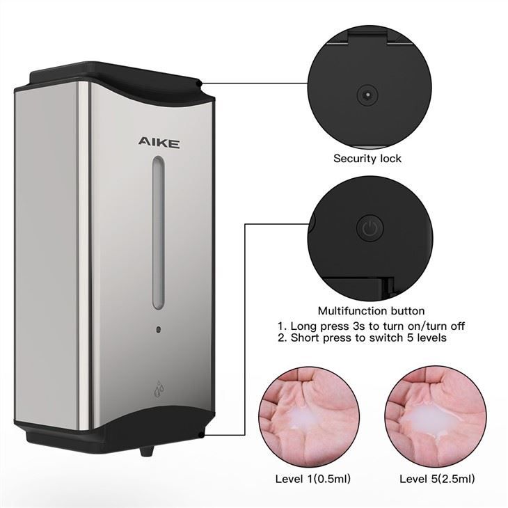 Автоматический дозатор жидкого мыла AIKE AK1206_824  - Вид №3