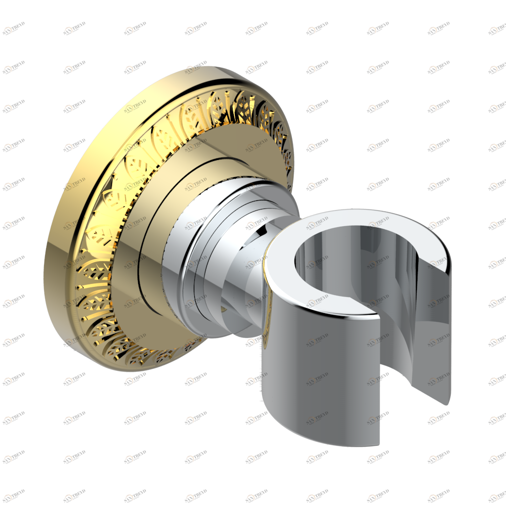 U95-53F Кронштейн стационарный встраиваемый в стену Thg-paris Malmaison Portoro Хром/золото U95 53F CAT.A