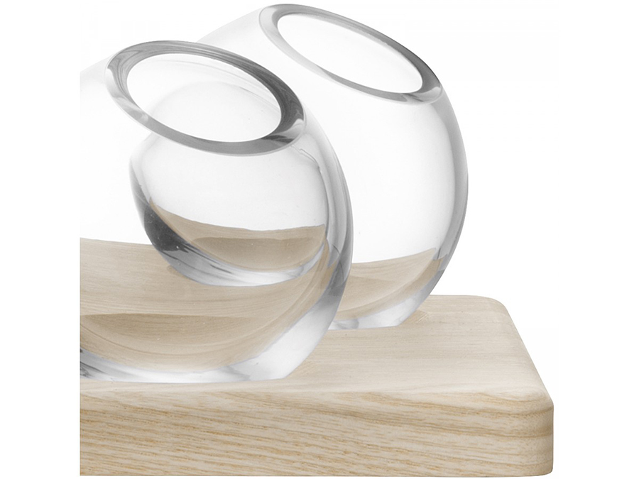 Трио ваз на подставке 8 см прозрачные Axis LSA INTERNATIONAL ДИЗАЙНЕРСКИЕ 253370 Прозрачный  - Вид №3