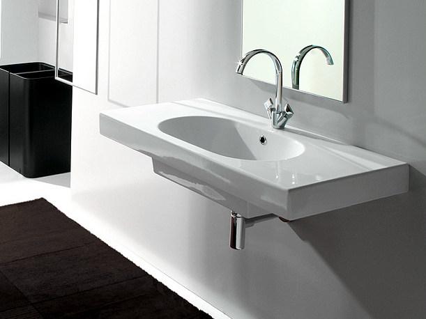 Tut4110101 Подвесная раковина настенная овальная Olympia Ceramica TUTTO EVO белая - Вид №1