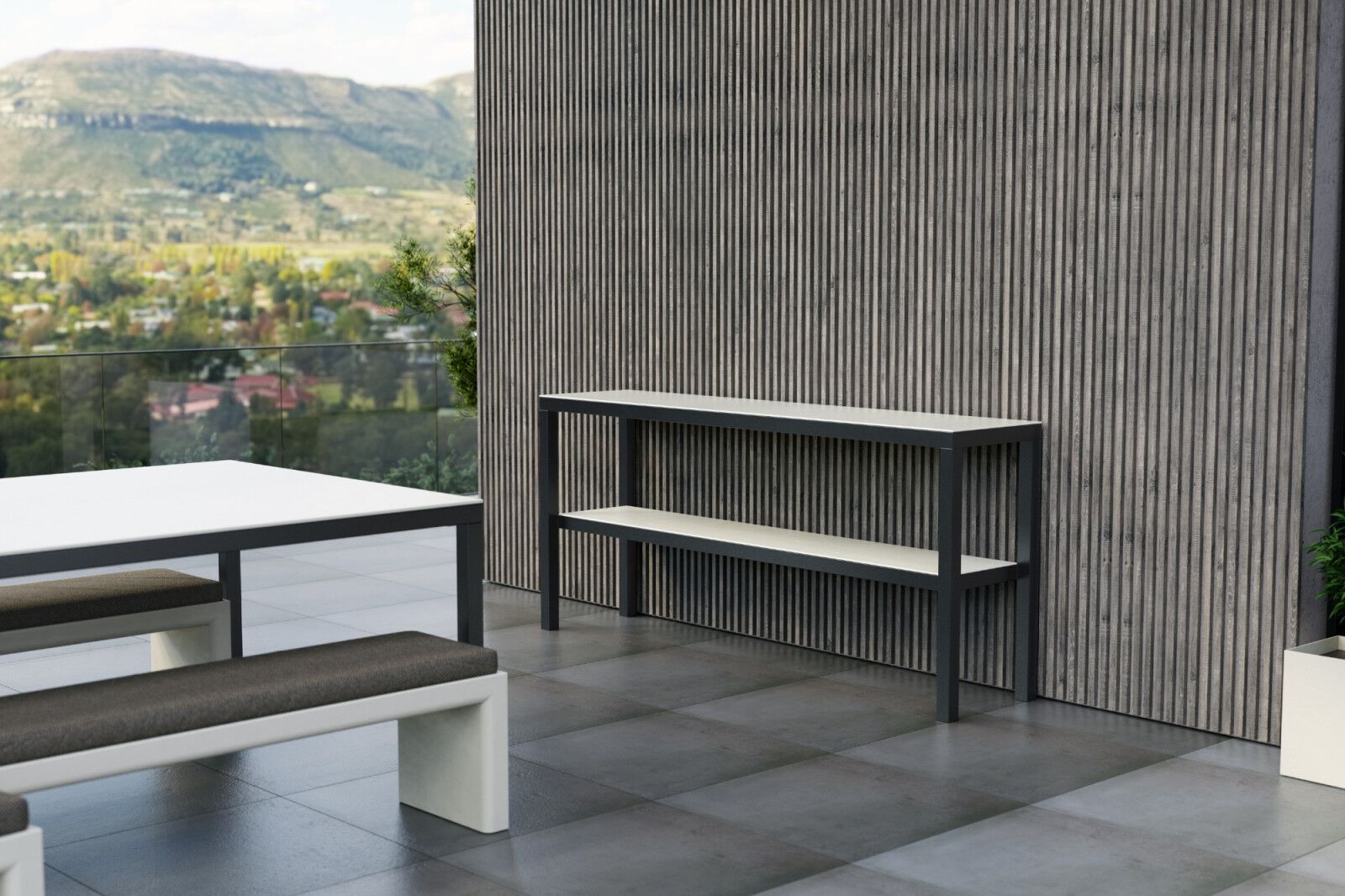 Садовая консоль из стекловолокна и металла GANSK Sierra ARCH-00150380 - Вид №2