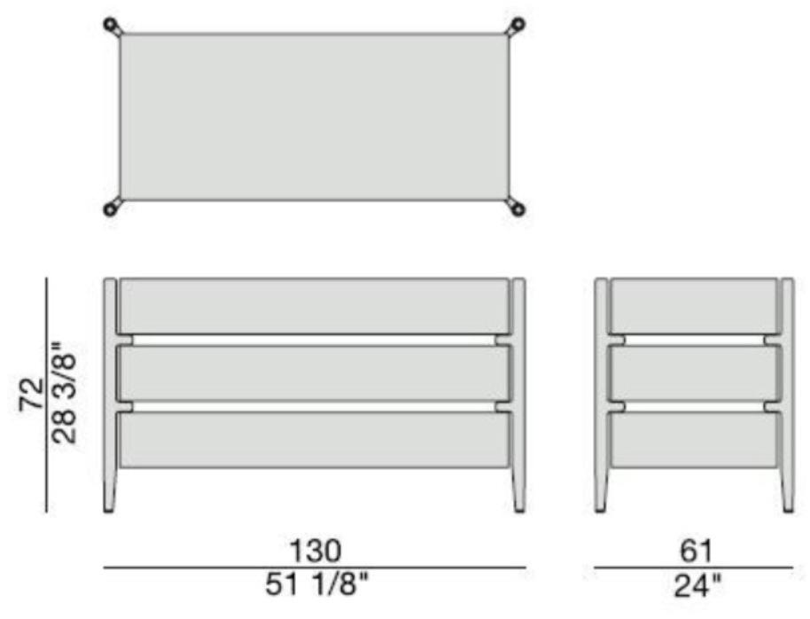 Porada Кожаный комод Iron sun-id-1484021 - Вид №1