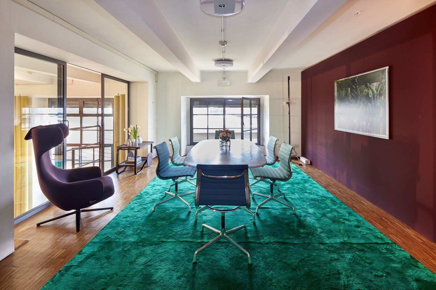 Тканевый стул с подлокотниками VITRA Eames Aluminium Group ARCH-00094304 - Вид №6