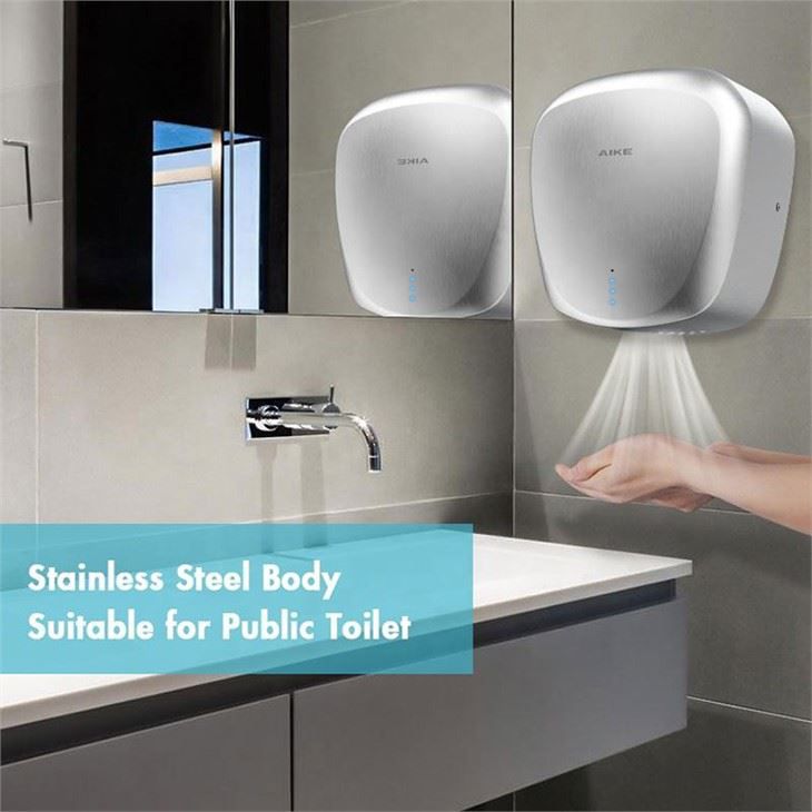 Сушилка для рук из нержавеющей стали AIKE AK2900_560  - Вид №4