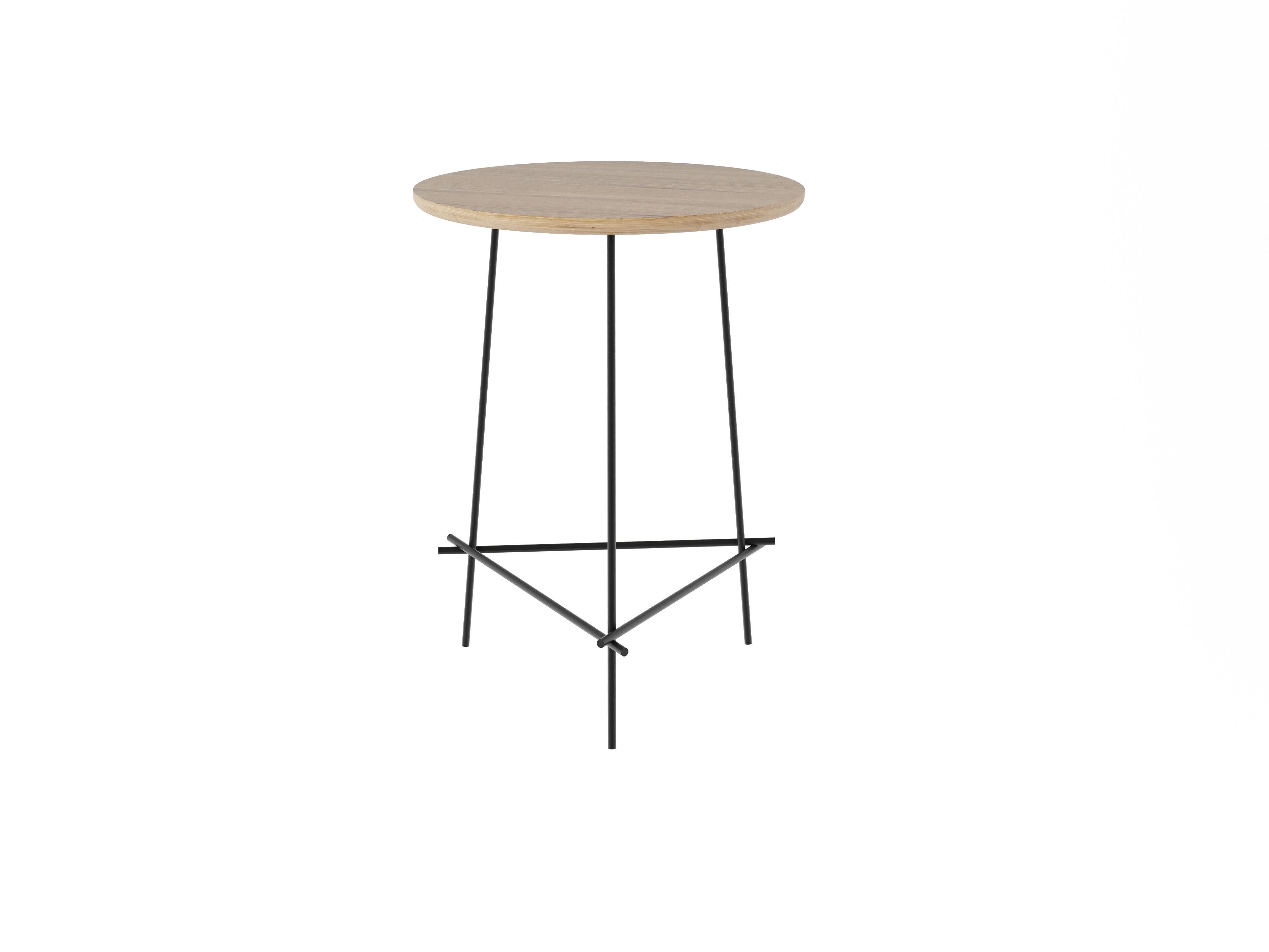 Круглый березовый журнальный столик Müller Small Living ECHO ARCH-00093926 - Вид №7