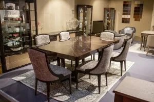 Обеденный стол раздвижной темно-коричневый 210-310 см Santa Barbara HURTADO SANTA BARBARA 00-3981548 Коричневый