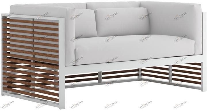 GANDIABLASCO 2-местный садовый диван из тика Dna teak sun-id-1460460