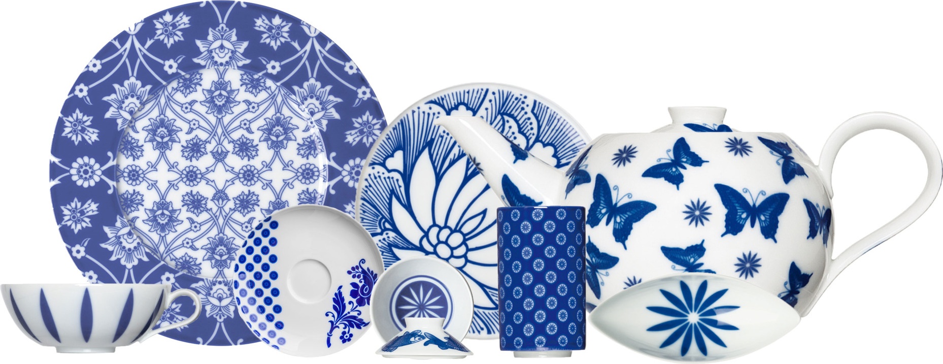 10642182 Sieger by Furstenberg Тет-а-тет чайный Sieger by Furstenberg "Комната чудес" на 2 персоны 11 предметов Фарфор 