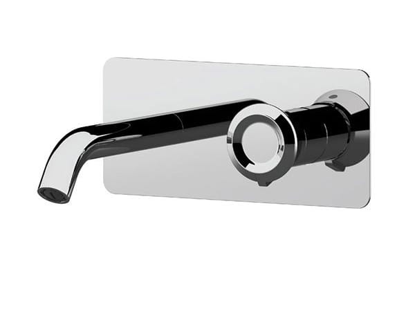 Однорычажный настенный смеситель для раковины с пластиной Remer Rubinetterie Element ARCH-00087743