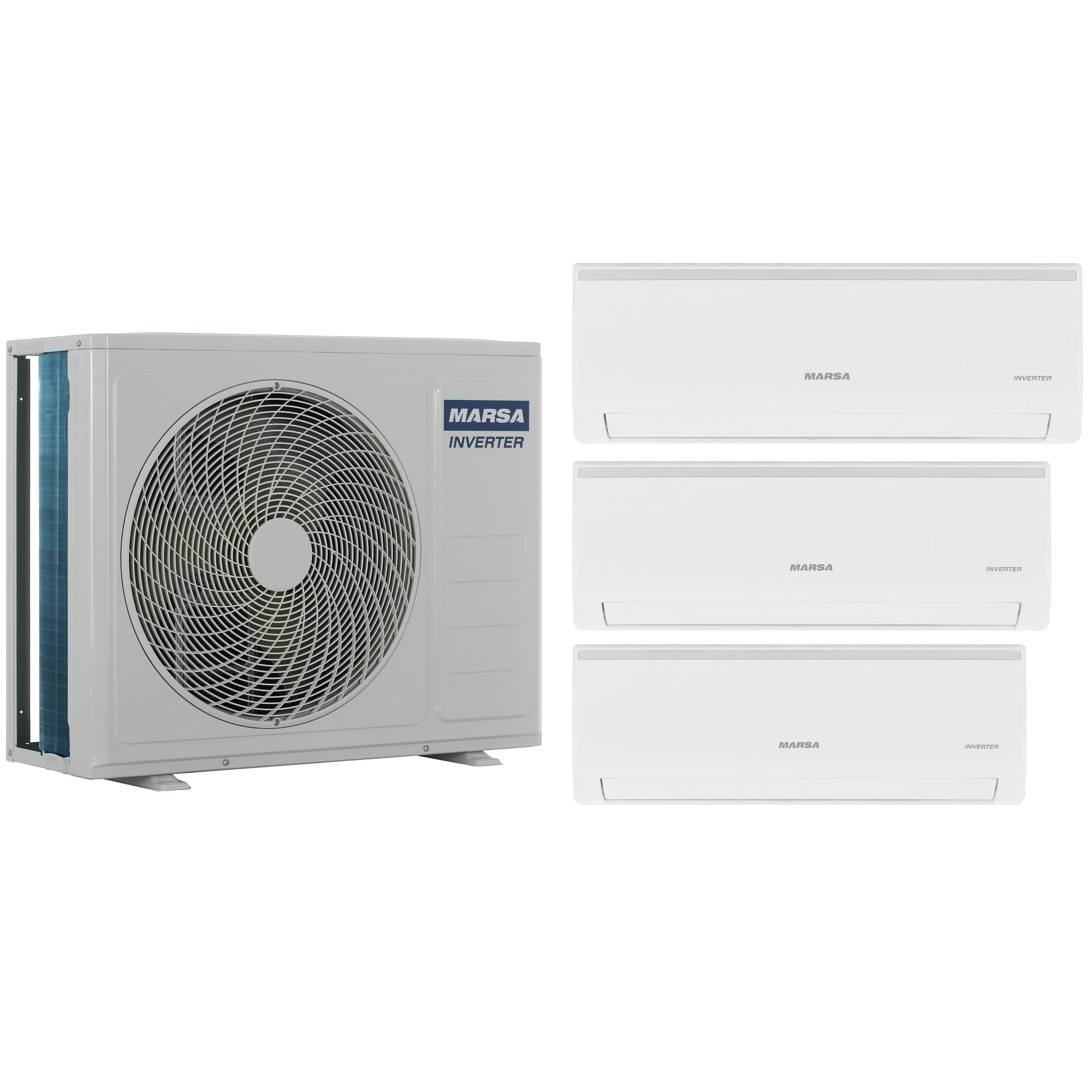 9138417 Кондиционер настенный мультисплит-система Marsa MRK-3M27HTPE-W/MRK-T09PA/MRK-T12PA/MRK-T18PA белый STDN-0052113