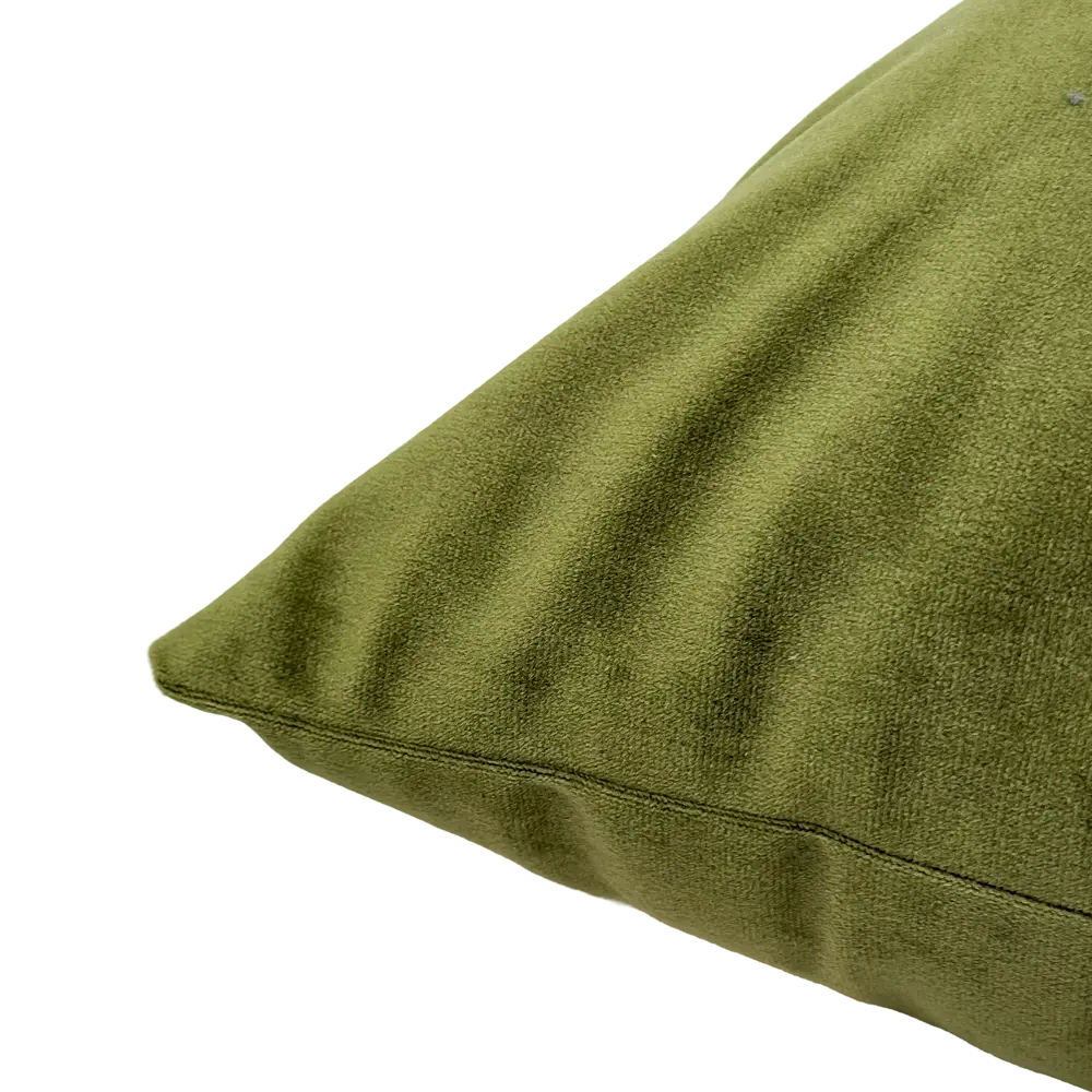 Подушка декоративная Linen Way Tony 45x45 см бархат цвет хаки 89439585 STLM-2129943  - Вид №2