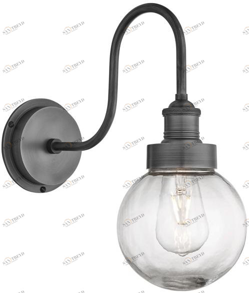 Industville Бра для наружного освещения из латуни и стекла  Sn-ip65-wl-p-glg 