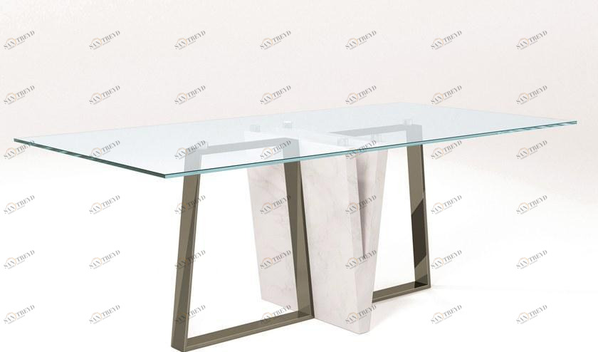 Barel Хрустальный обеденный стол sun-id-1352721