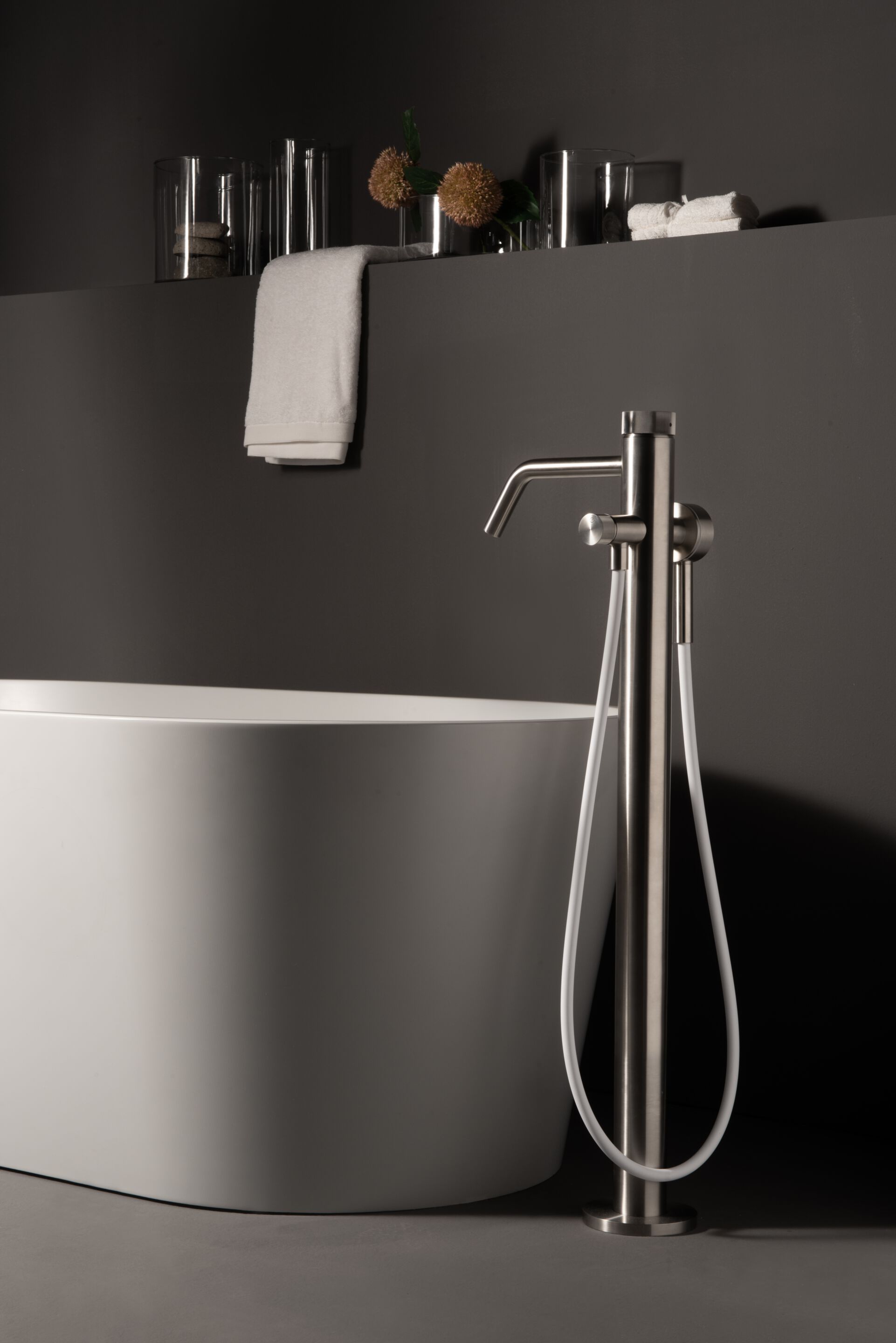 Однорычажный смеситель для ванны из нержавеющей стали Amphora катушка ARCH-00008225 - Вид №2