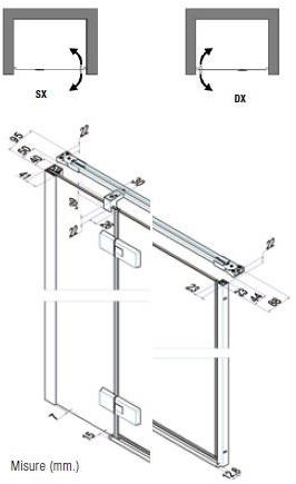 Samo Душевая кабина с распашной и фиксированной дверцами Eccelsa sun-id-1361596 - Вид №7