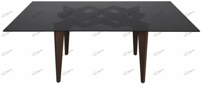 Morelato Прямоугольный стол из ясеня и хрусталя  5729 