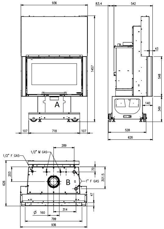 LA NORDICA EXTRAFLAME Дровяной термокамин для каминов sun-id-1410005 - Вид №1