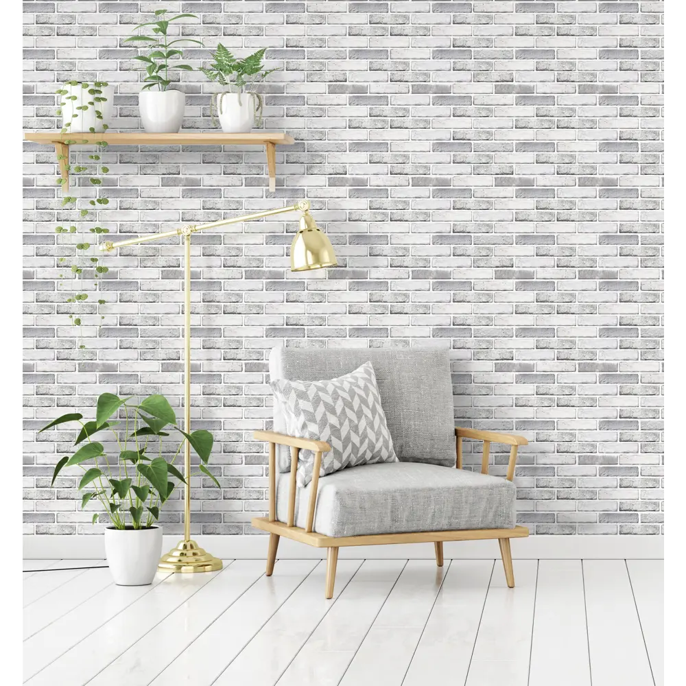 Стеновая панель ПВХ Кирпич Гент 960x485x0.3 мм 0.42 м² 89341438 STLM-2041271 Santreyd  - Вид №4