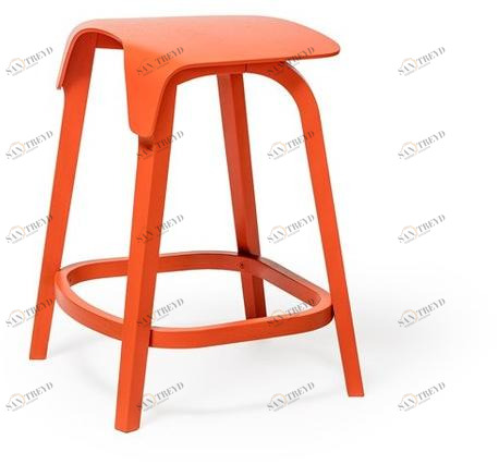 TON Низкий табурет из массива дерева с подставкой для ног Leaf sun-id-1374134