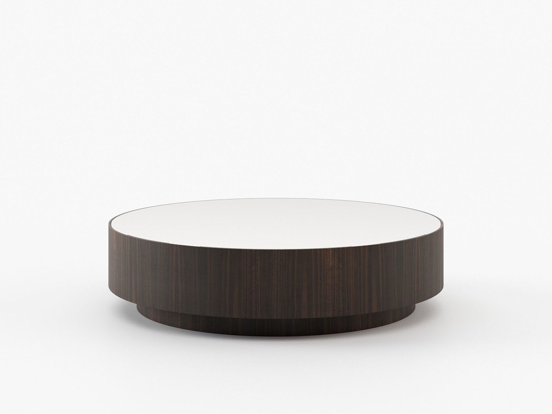 Круглый журнальный столик из дерева и мрамора Laskasas золото ARCH-00053819 - Вид №5