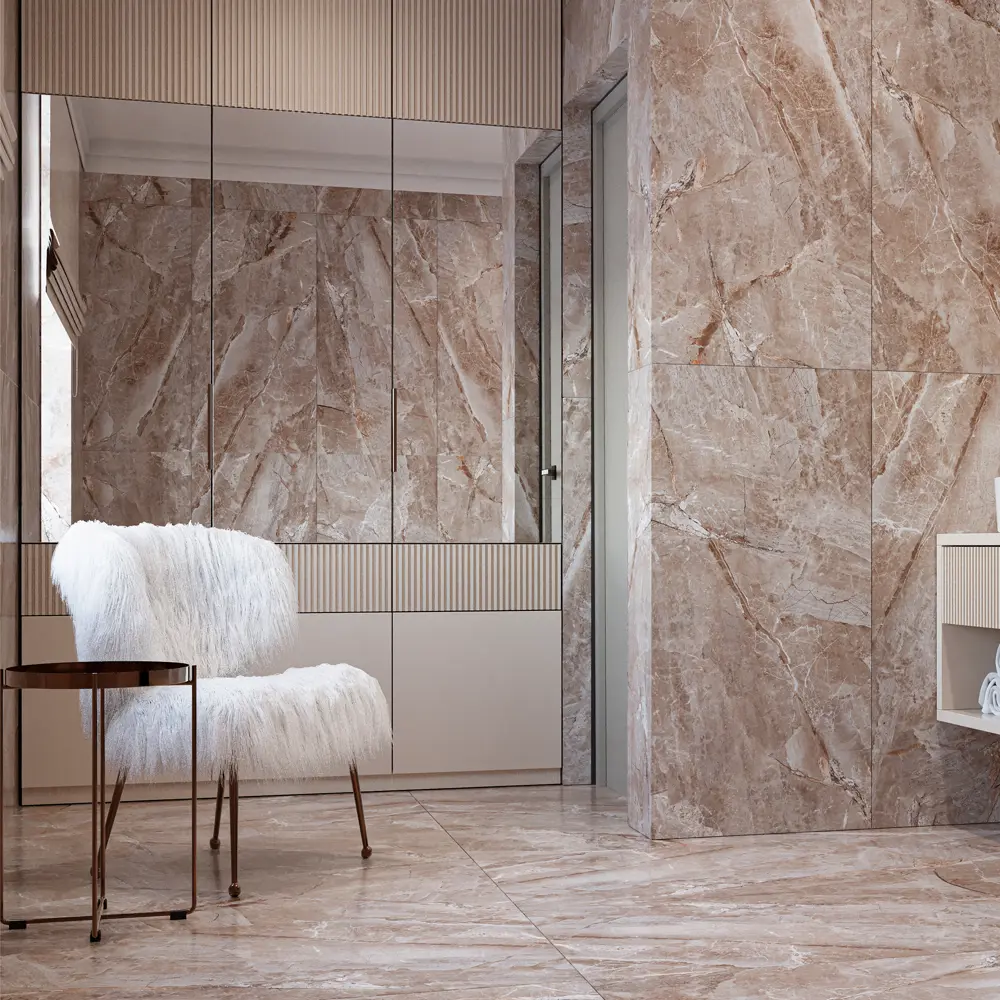 Глазурованный керамогранит Abgres Aquafina 60x120 см 1.44 м² матовый цвет коричневый Santreyd STLM-2028364 - Вид №3