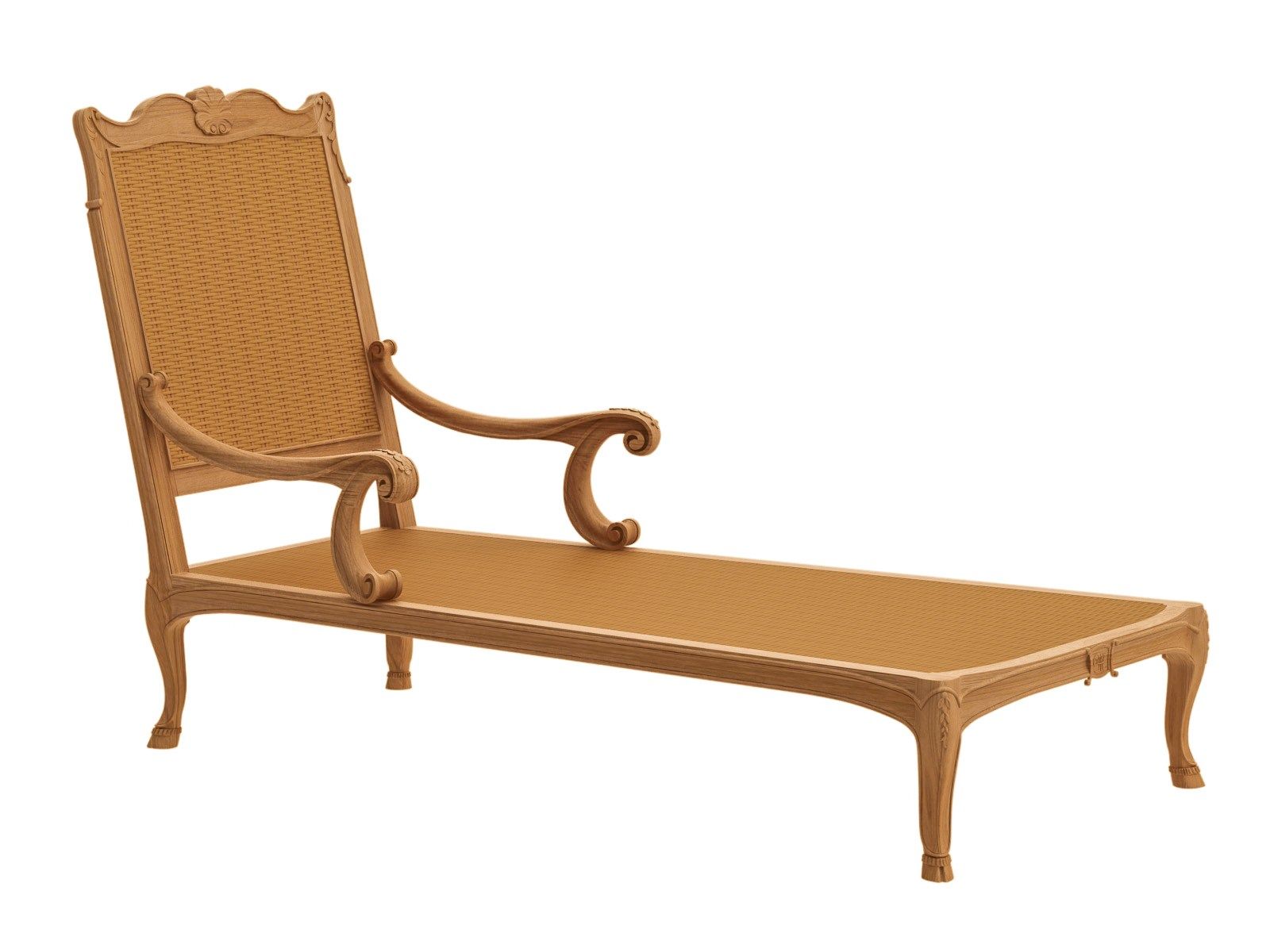 Chaise longue in teak ASTELLO Флер де Лис ARCH-00151428 - Вид №4