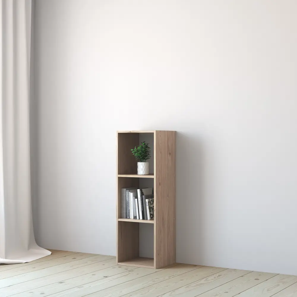 Стеллаж KONSENSA Руан 3 секции 36x104x31.7 см ЛДСП цвет дуб комано STLM-2059283 - Вид №15