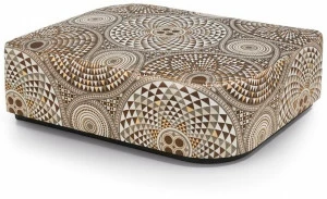 Sicis Прямоугольный пуф из ткани с обивкой Visconti