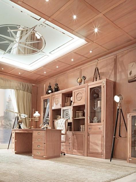 Caroti Стеллаж из лакированного дерева настенный с ящиками Regent Prop. 845 - Вид №1