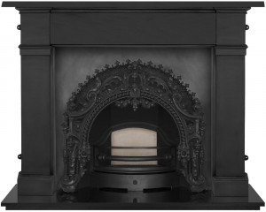 RX263 Чугунная каминная вставка в стиле рококо Сarronheating