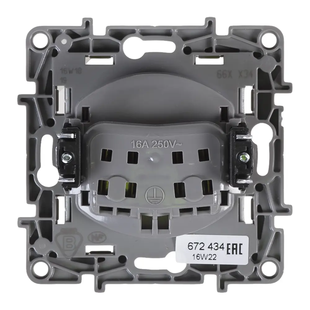 Legrand Etika - розетка скрытого монтажа с защитой от детей, алюминий 17356898 STLM-0008024 - Вид №4