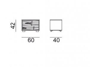 Gervasoni Тумбочка из орехового дерева с ящиками Sweet sun-id-1473198 - Вид №4