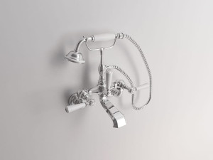 Настенный смеситель для ванны с 2 отверстиями и переключателем