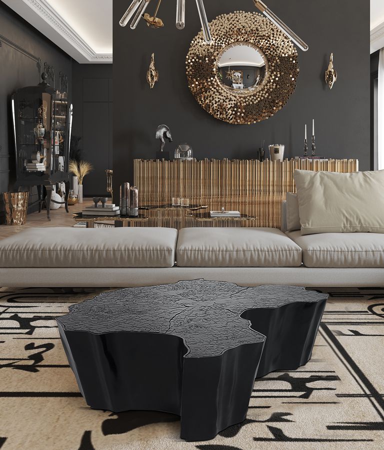 0-091 Eden черный центральный стол Boca Do Lobo  - Вид №24