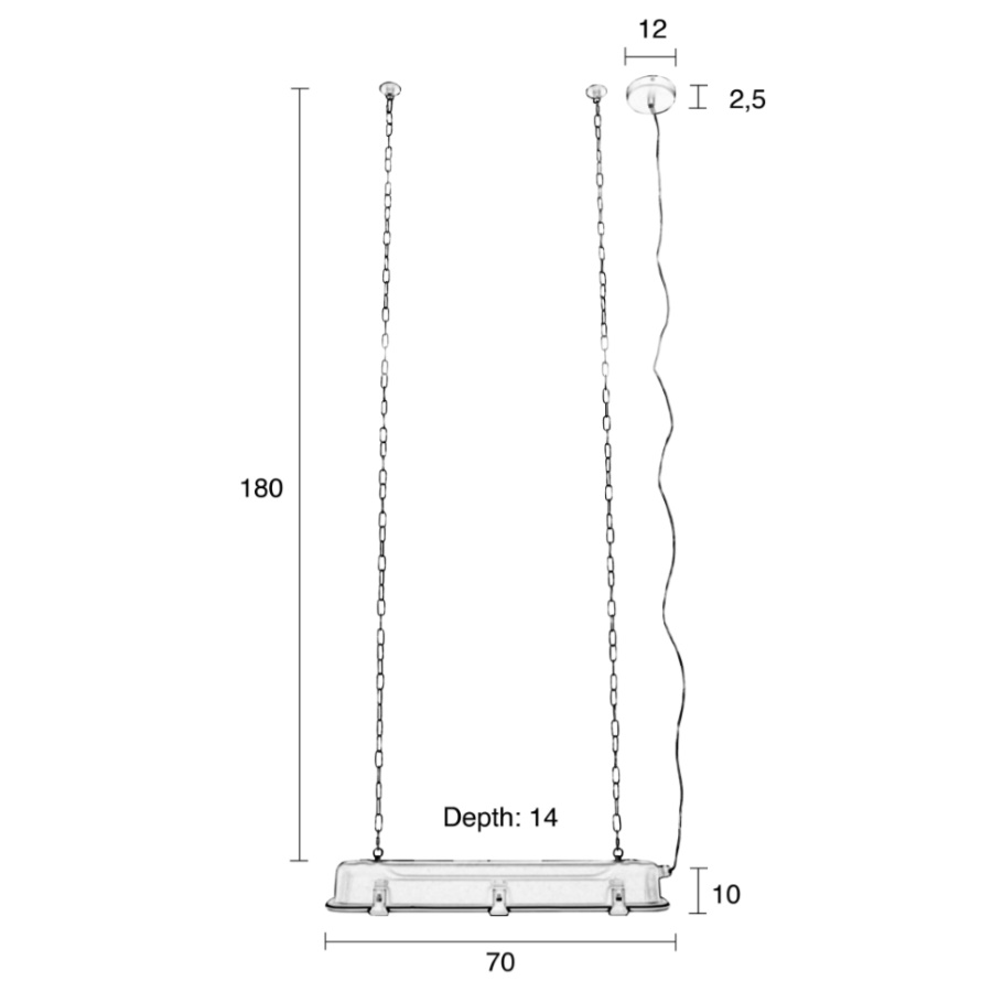 Лампа подвесная G.T.A. L, черная Zuiver 5300090 - Вид №15