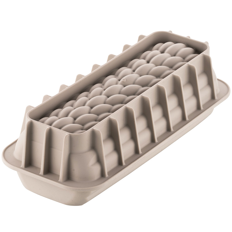 20.434.13.0065 Форма для приготовления пирожного quenelle, 24,5 х 9,5 х 7,7 см, силиконовая Silikomart  - Вид №1