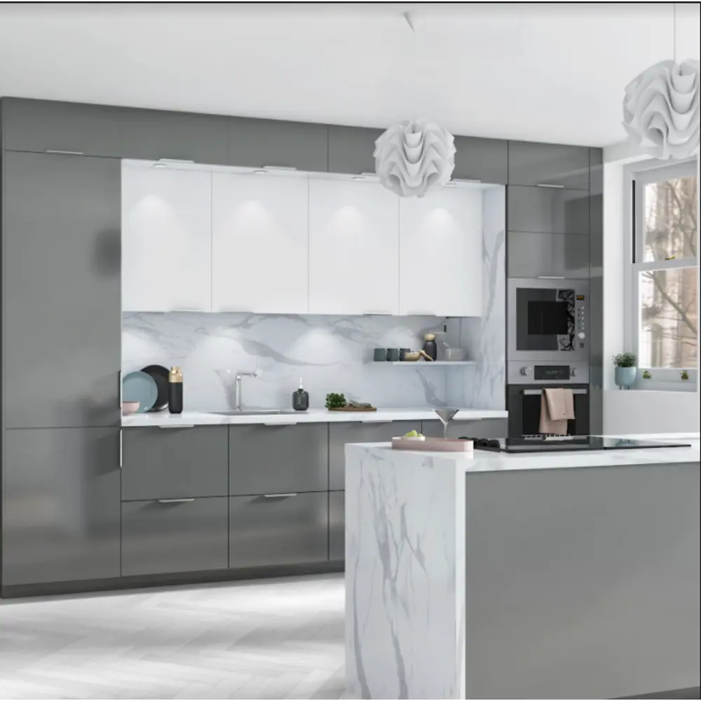 Цоколь для кухни KONSENSA 240x10 см ПВХ цвет серый 89441054 STLM-2009158 Santreyd  - Вид №5