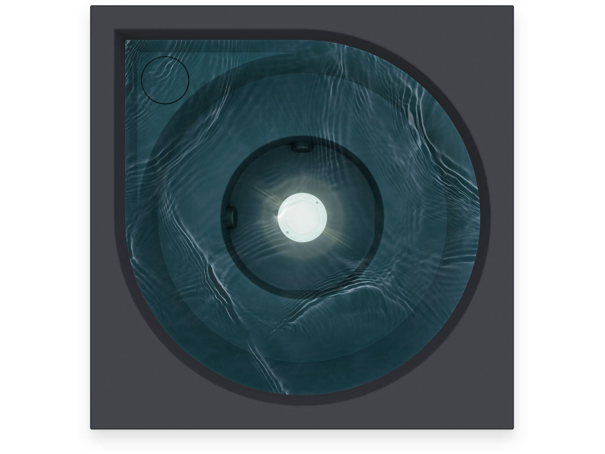 Открытый акриловый мини-бассейн Drop LAMPI ARCH-00022745 - Вид №3