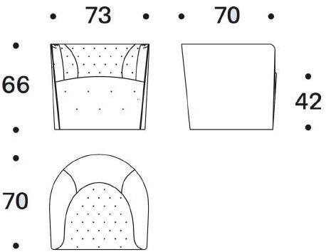 Saba Italia Съемное кресло из полиуретана с подлокотниками sun-id-1398968 - Вид №6