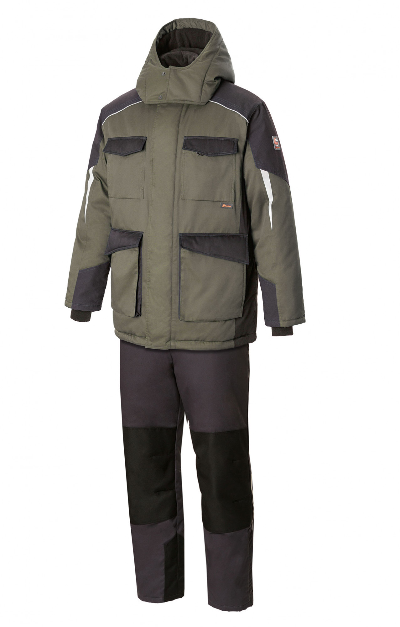 5037898 Костюм утепленный серый хаки графит STATUS  Зимняя спецодежда  размер 56-58/182-188 