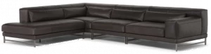 Natuzzi Кожаный диван с шезлонгом Ido