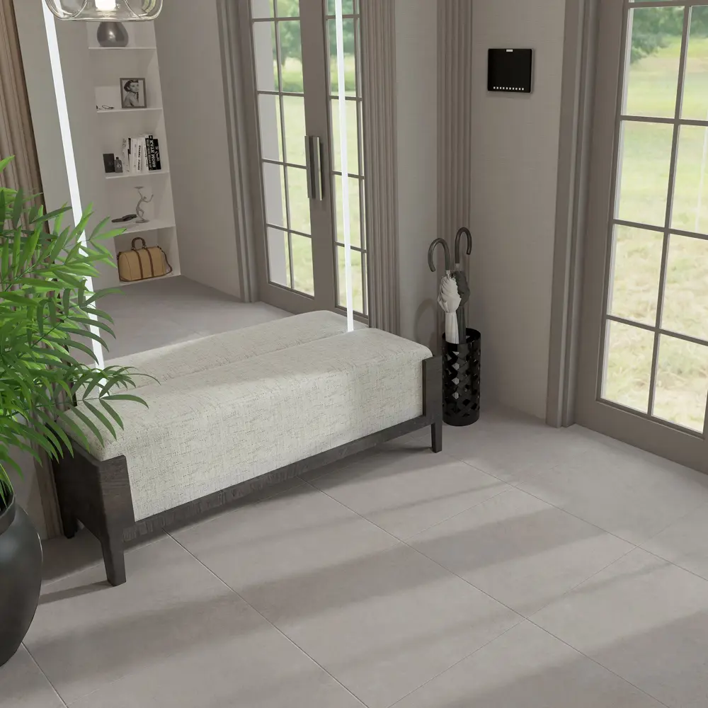 Глазурованный керамогранит Axima Fresno 60x60 см 1.44 м² матовый цвет серый STLM-2121671