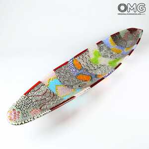 2836 ORIGINALMURANOGLASS Декоративное блюдо Догаресса Гранде - argento 87 см