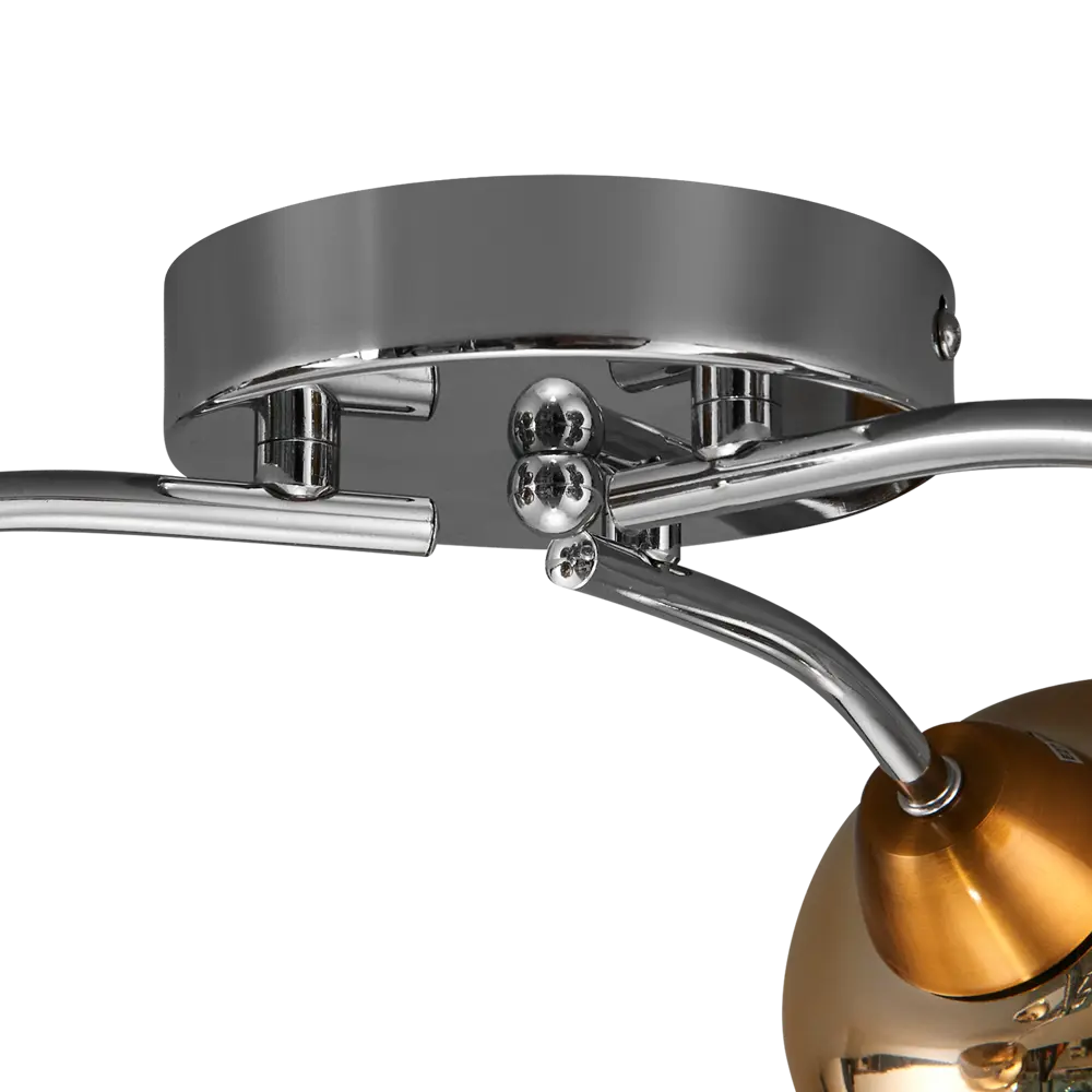 Люстра потолочная JLIGHT FIERA 3 лампы 18 м², цвет хром 84534215 STLM-2118886  - Вид №4