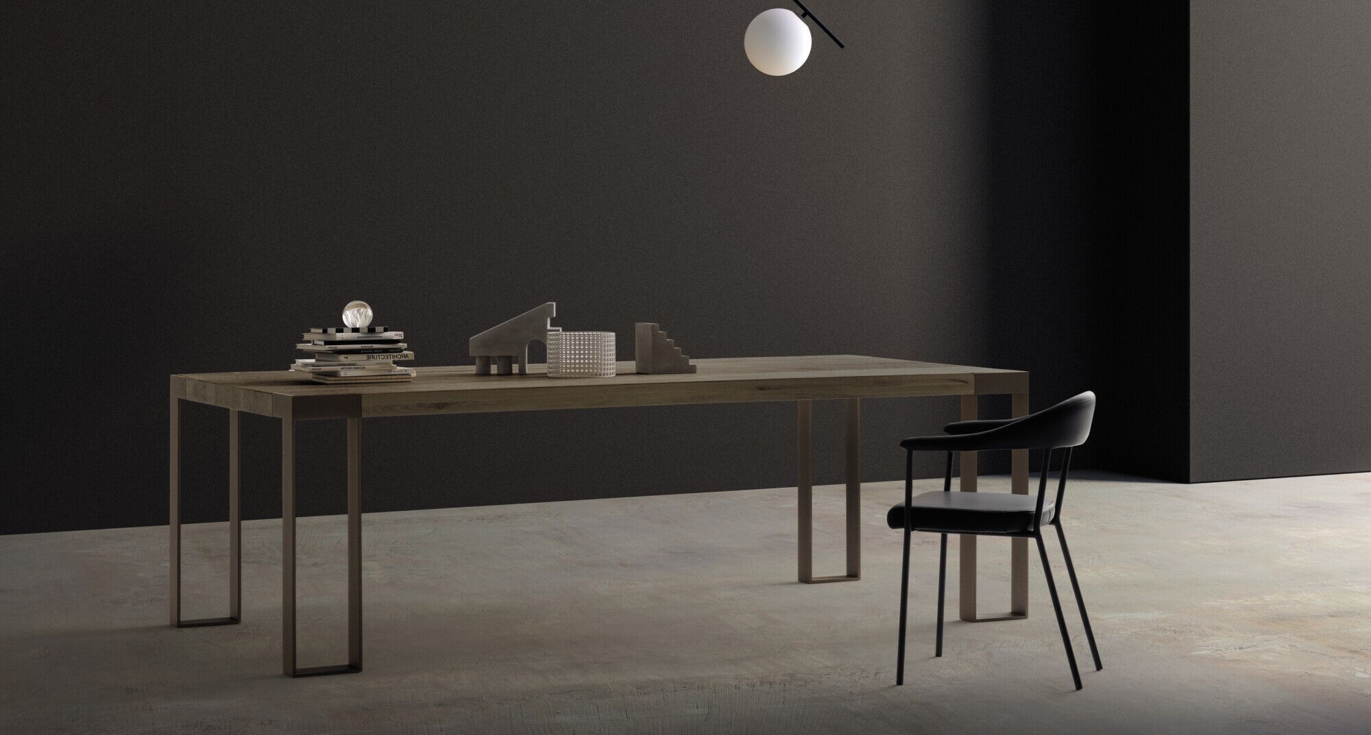 Прямоугольный дубовый стол Devina Nais FRAME ARCH-00026287 - Вид №3