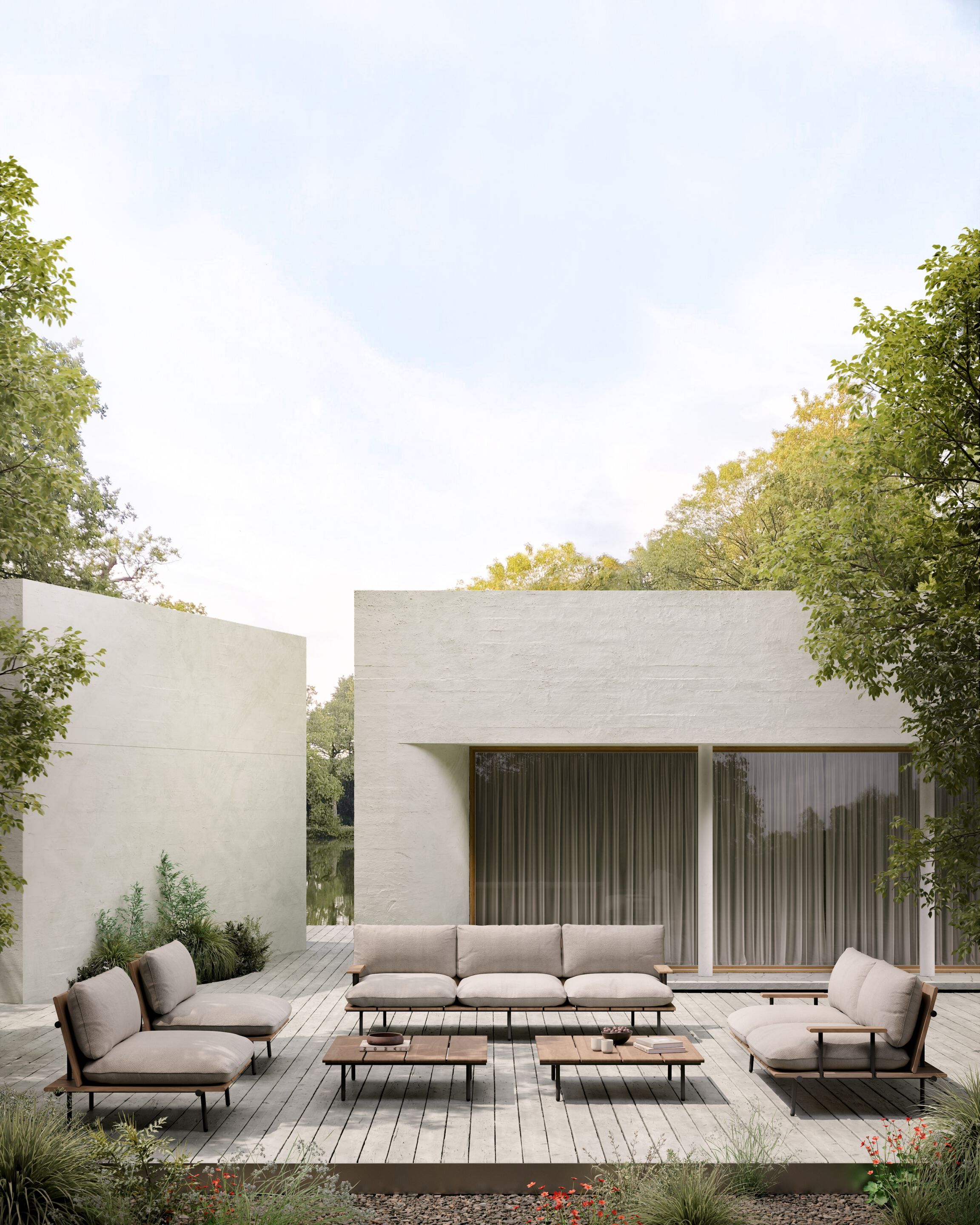 3-местный садовый диван Bivaq нами ARCH-00125859 - Вид №3