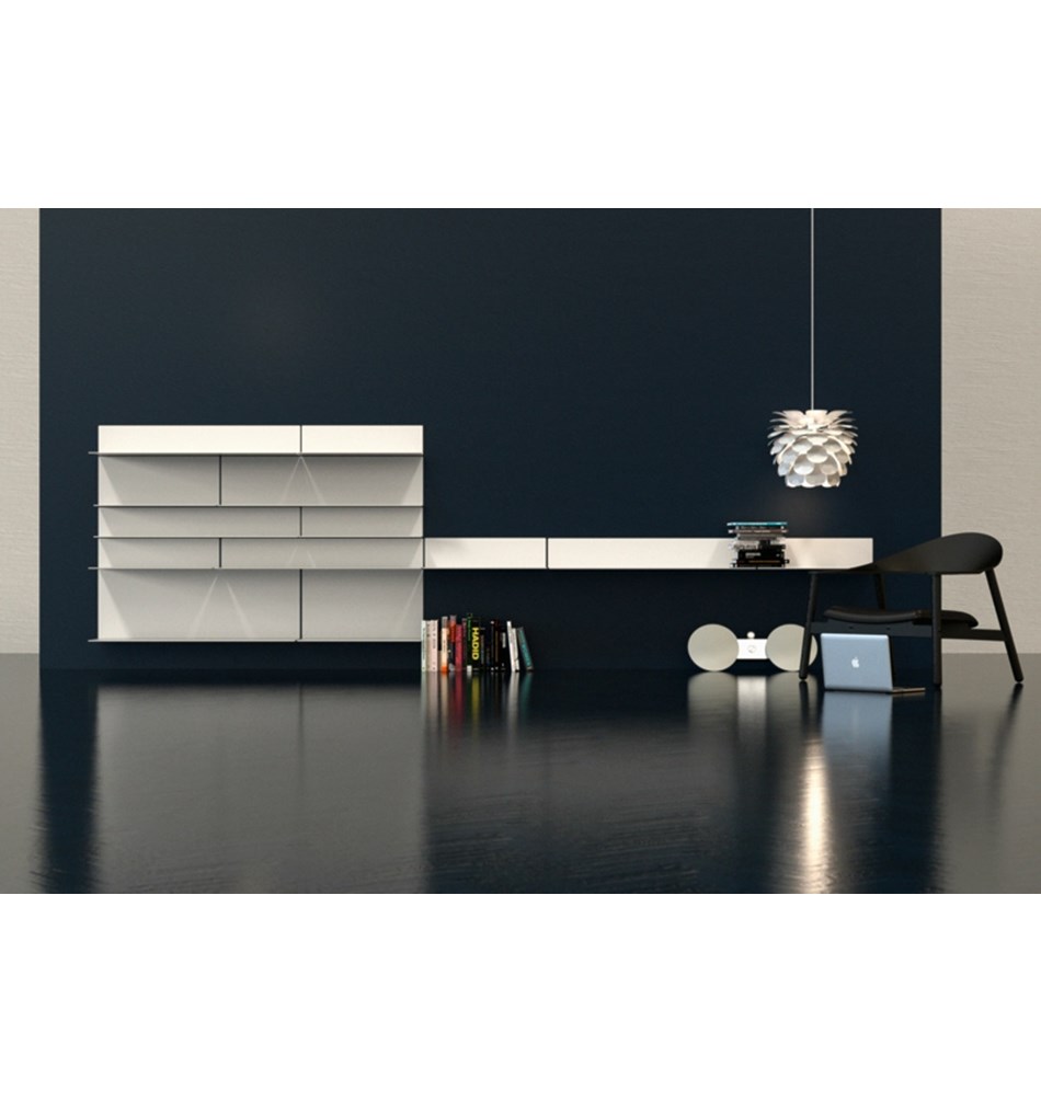 FROST Полка 4024 15x30x100cm » белая Алюминий Белый U4024-W  - Вид №6